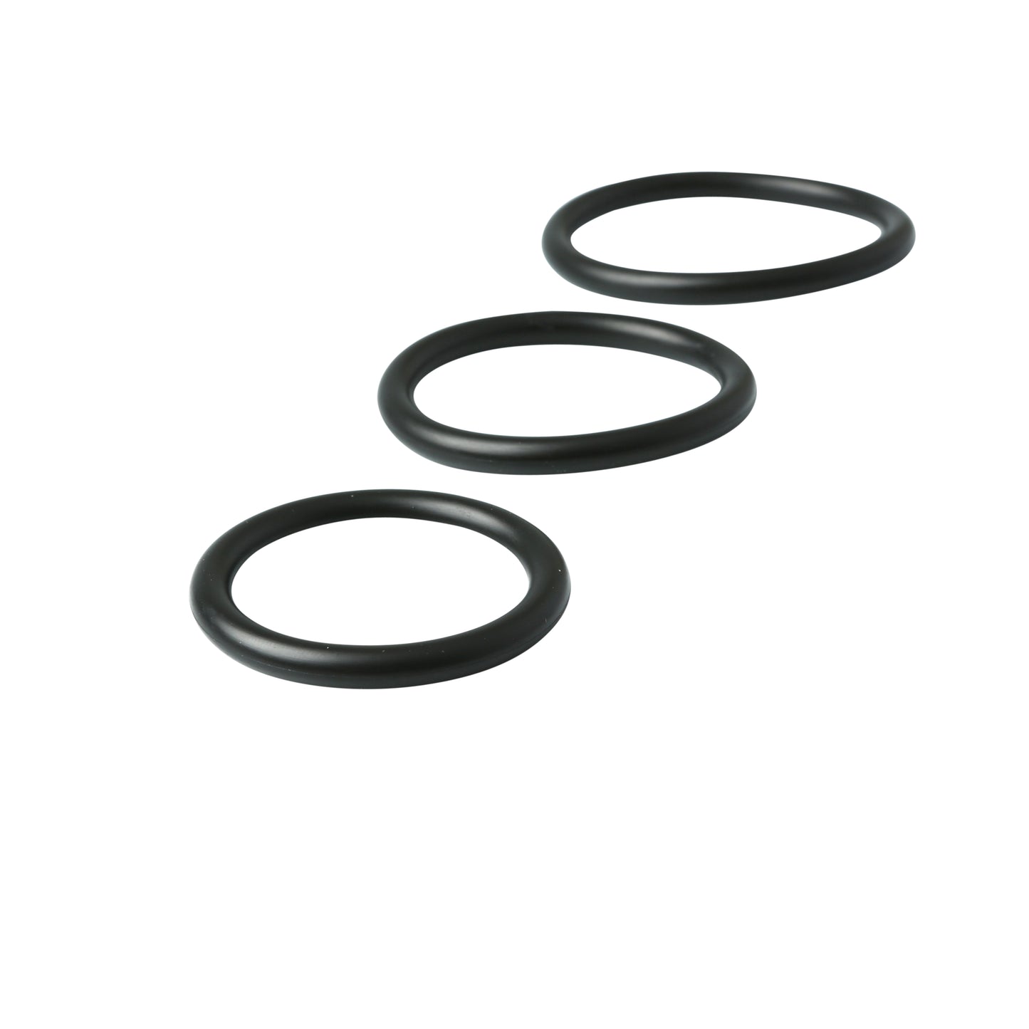 Sex and Mischief Nitrile Cock Rings 3 Pack – Black – 3 Sizes
