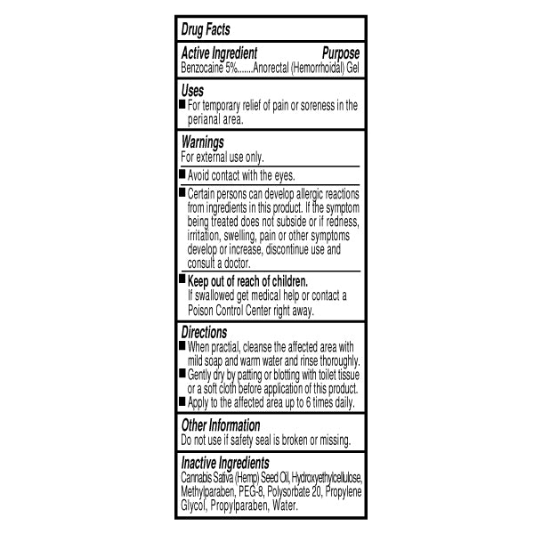 Body Action Butt Eze Benzocaine Anorectal Gel - 50 Pack Fish Bowl Display