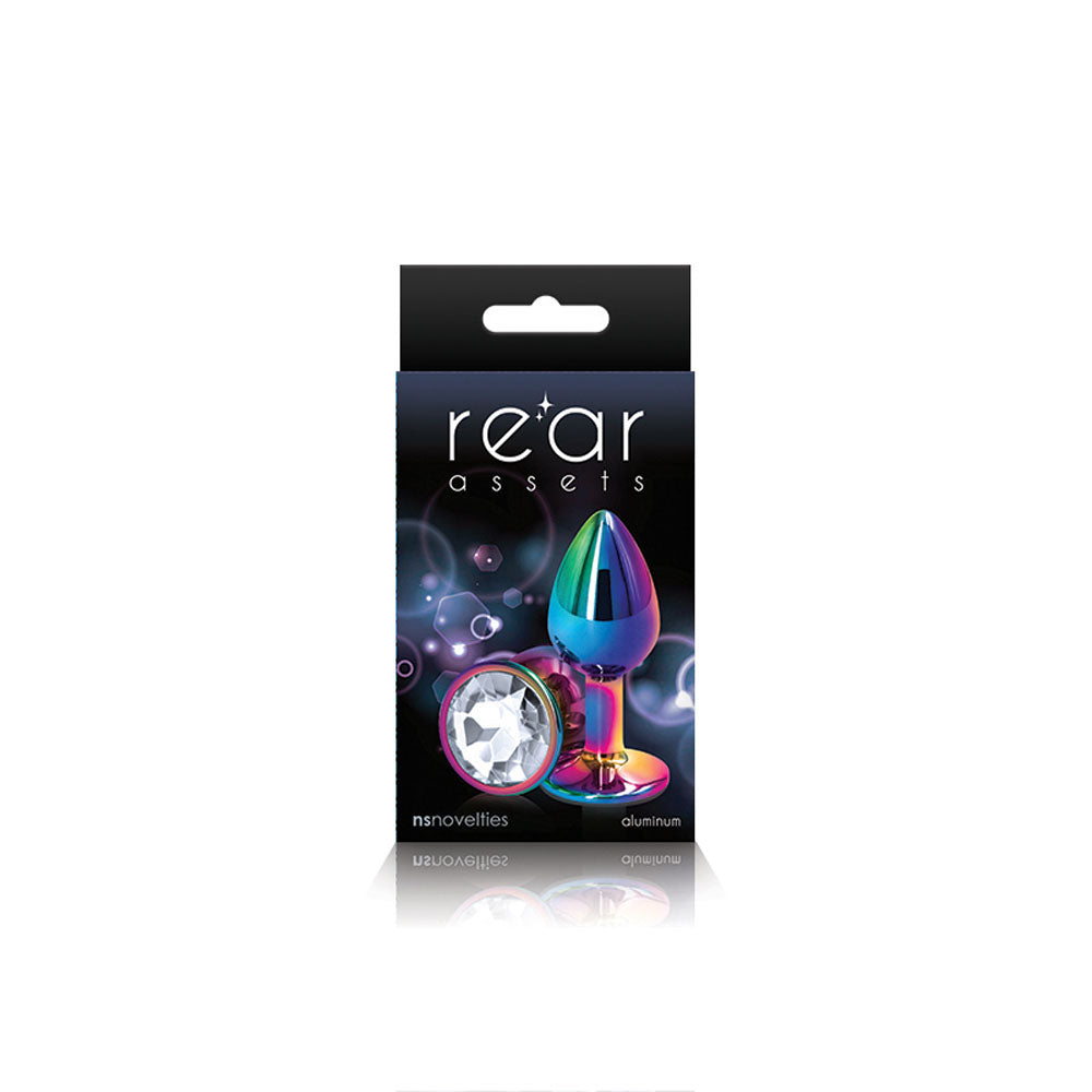 NS Novelties Rear Assets Multicolor Small Anal Toy - Chrome-Plated