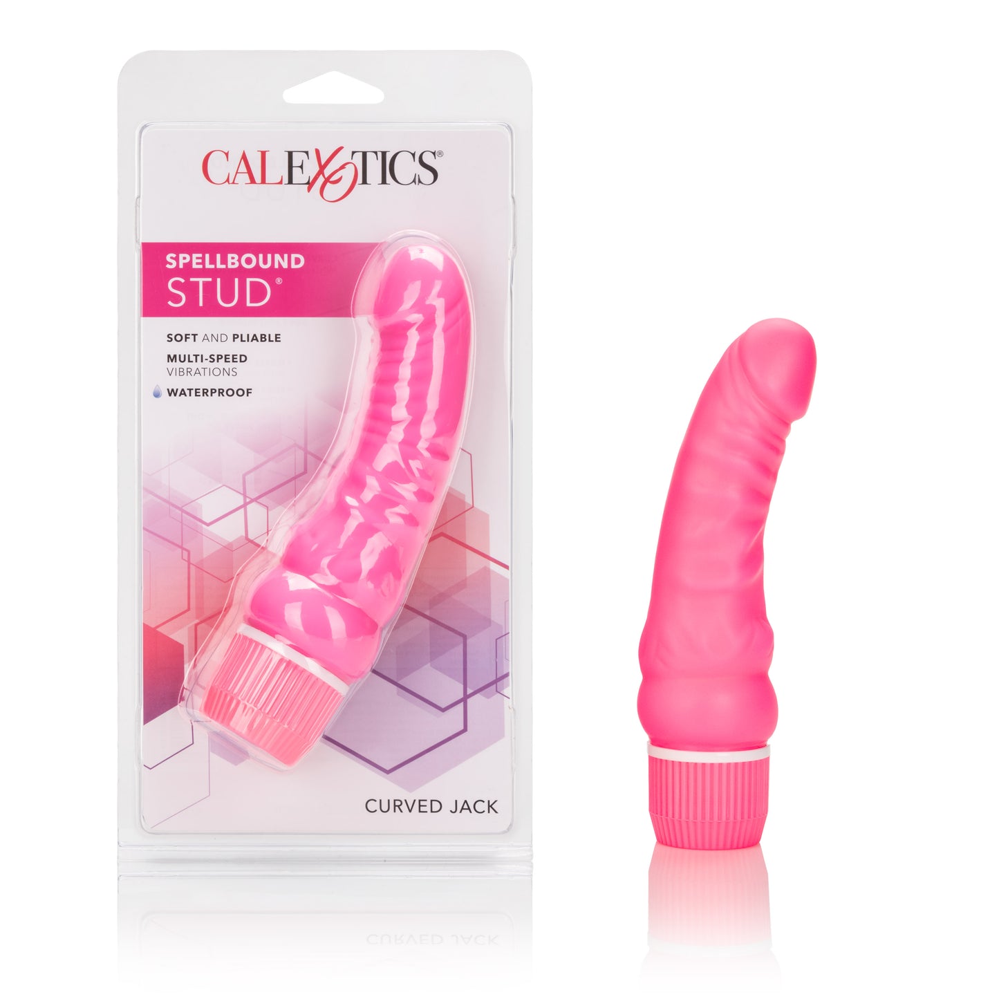 CalExotics Spellbound Curved Jack – Multi-Speed Vibrator – Pink