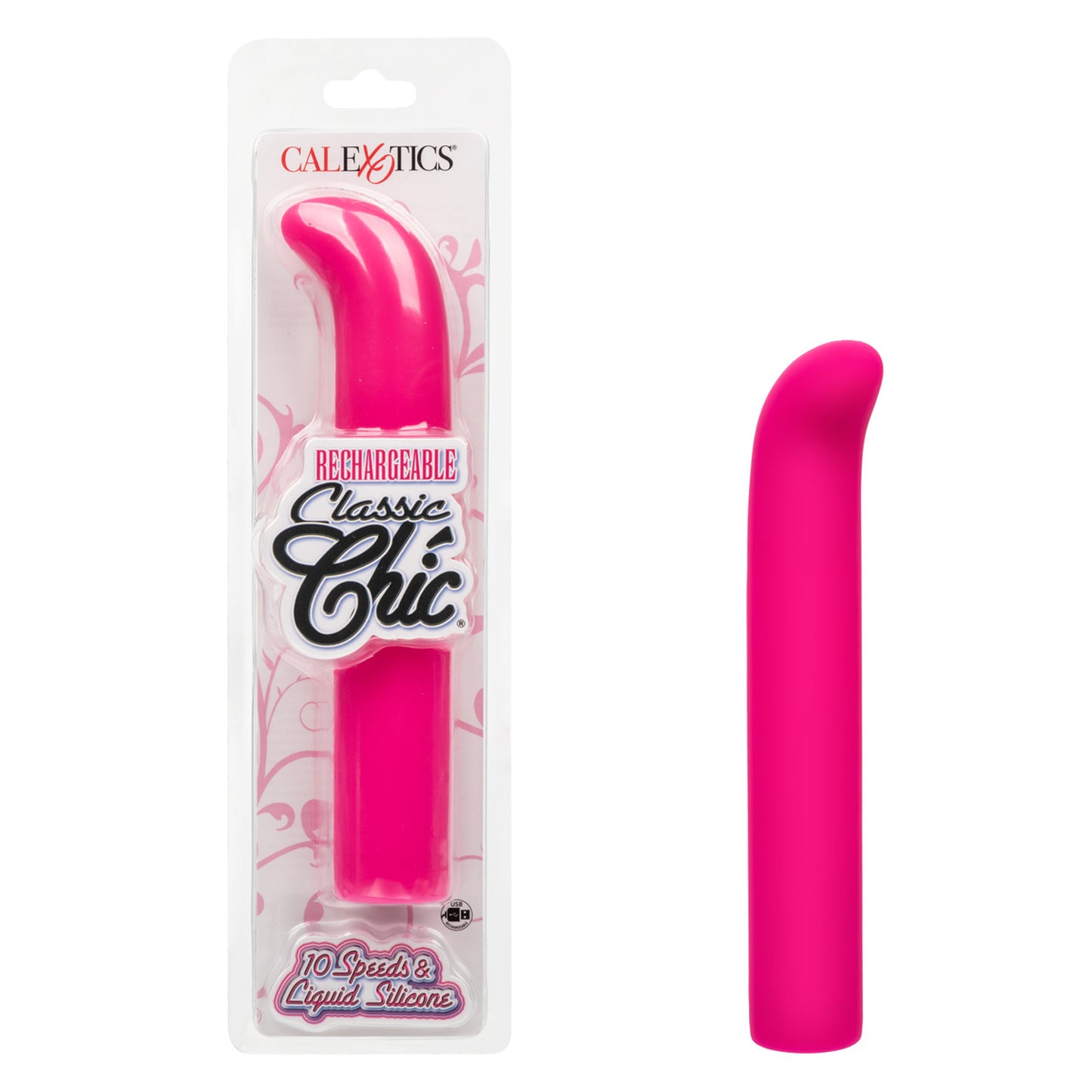 CalExotics Rechargeable Classic Chic Standard G Vibrator - Pink