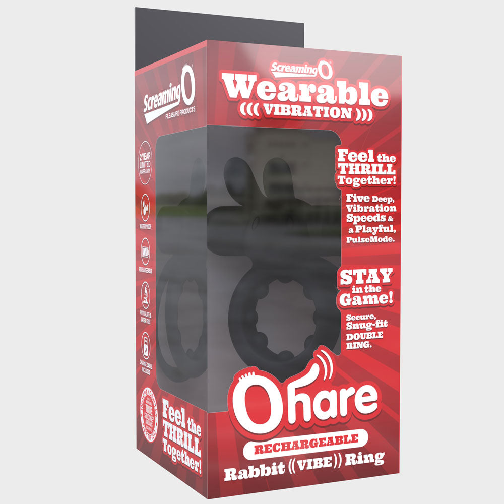 Screaming O Rechargeable Ohare - Waterproof Vibrating Bullet - Black