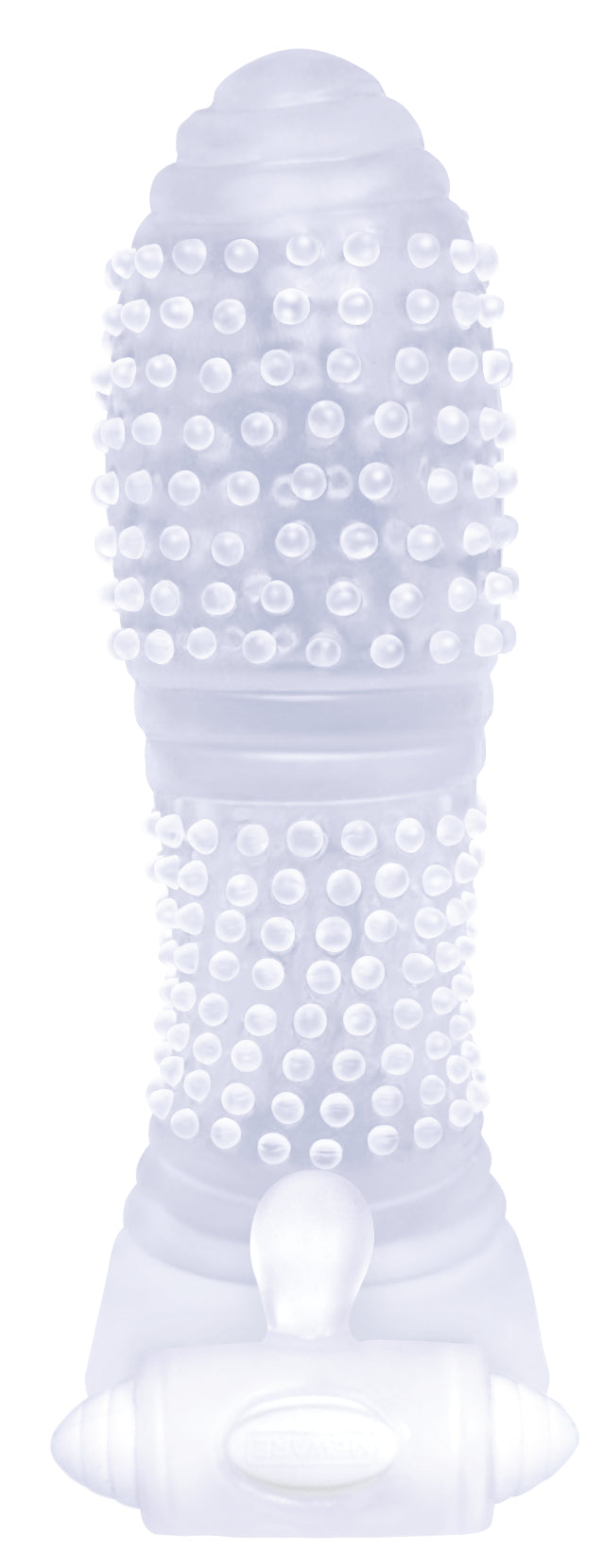 Icon Brands The 9's Vibrating Sextenders – Clear – 5-Inch Length