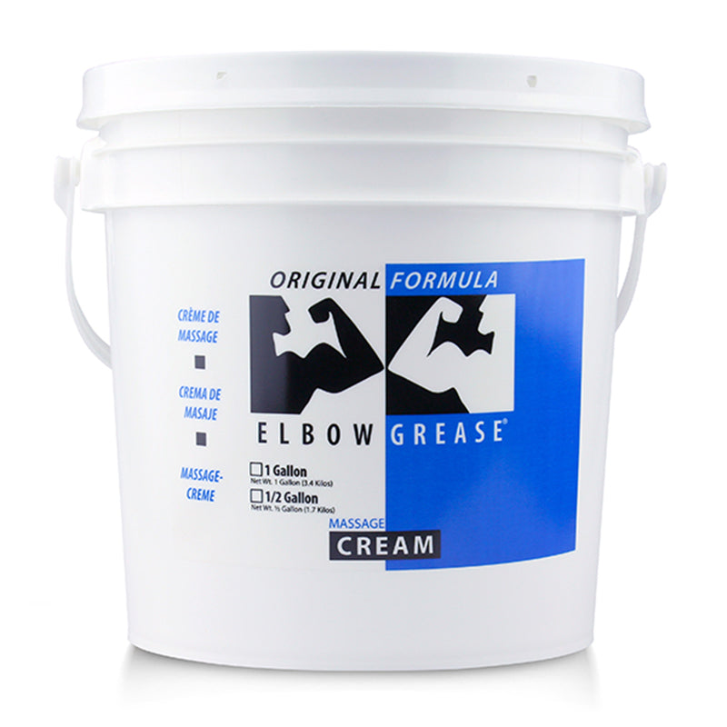 Elbow Grease Original Cream Gallon – Personal Lubricant – White
