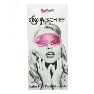 Sportsheets Satin Blindfold - Hot Pink - Sensory Deprivation
