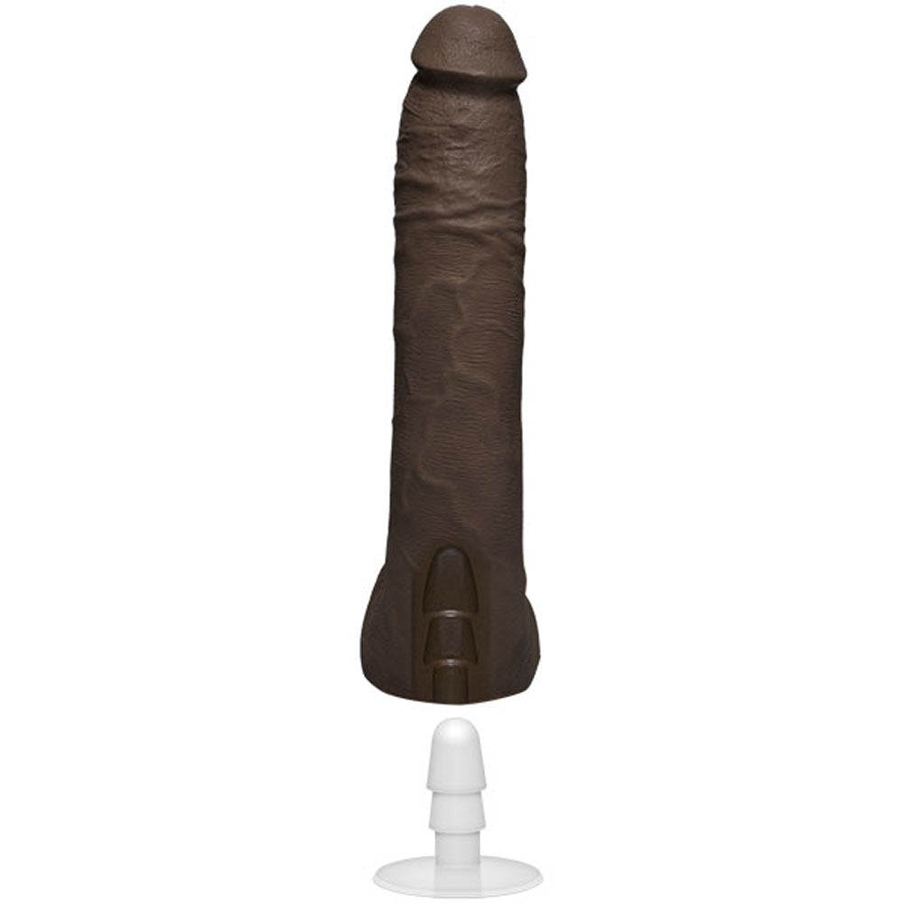 Doc Johnson Jax Slayher 10-Inch Ultraskyn Cock with Removable Vac-U-Lock Suction Cup - Brown