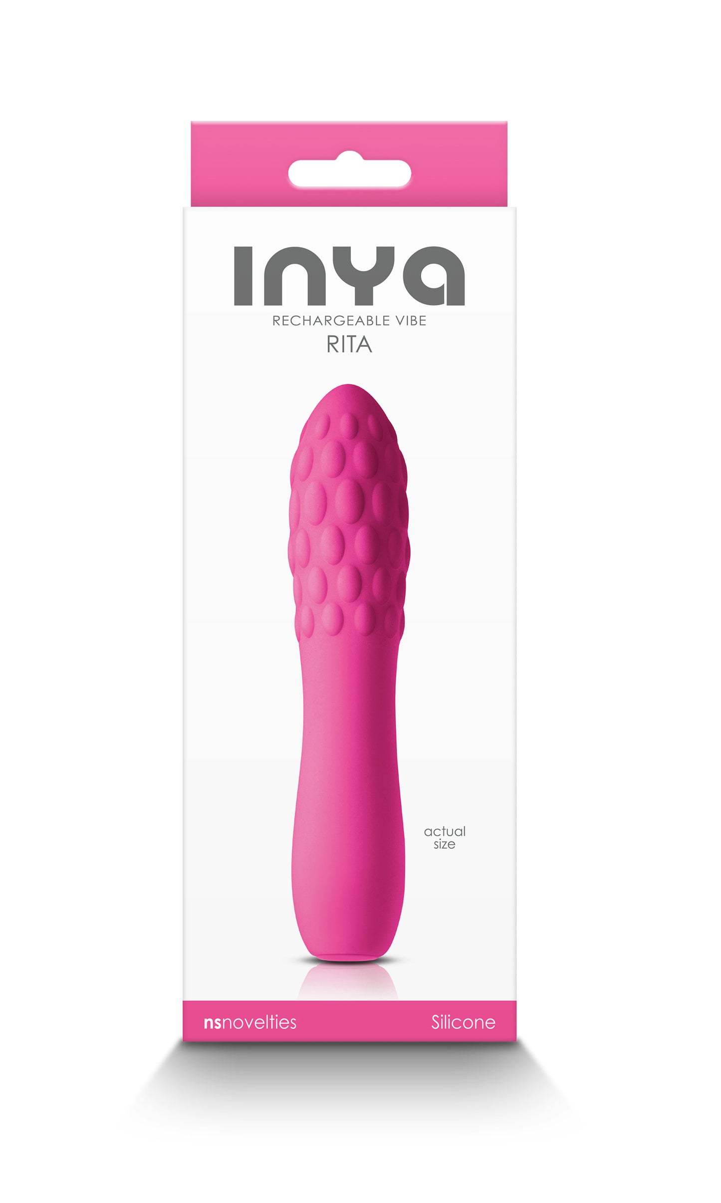 Inya Rita Rechargeable Vibrator – Pink – 10 Vibration Modes