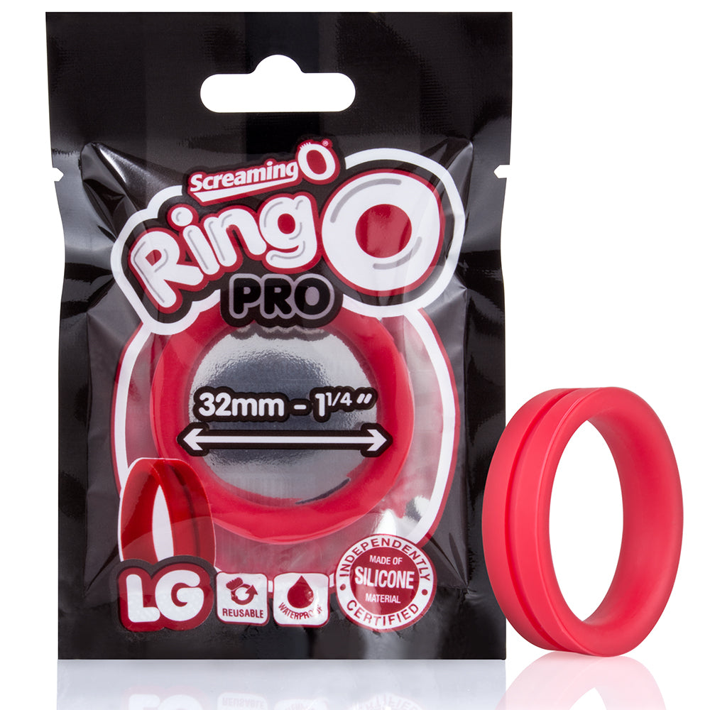Ringo Pro LG Penis Ring – Red – Stretch-to-Fit Design