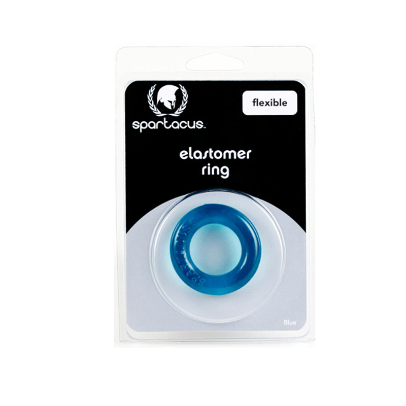 Spartacus Relaxed Fit Elastomer Cock Ring - Blue