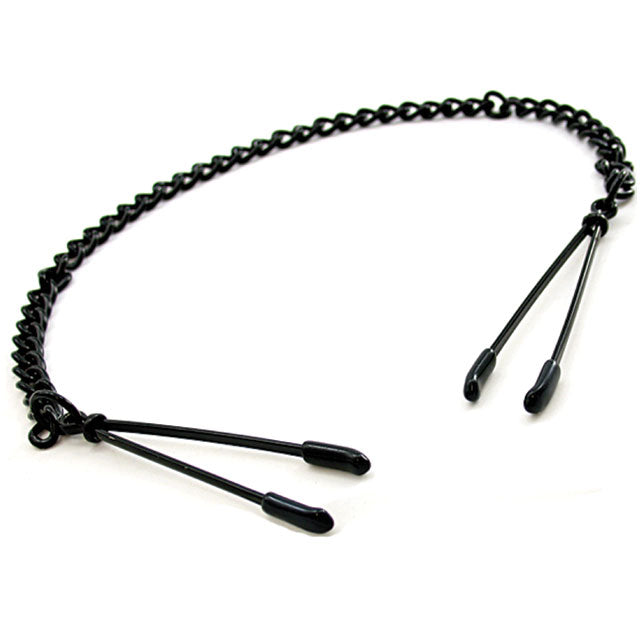 H2H Nipple Clamps Tweezer with Chain – Black
