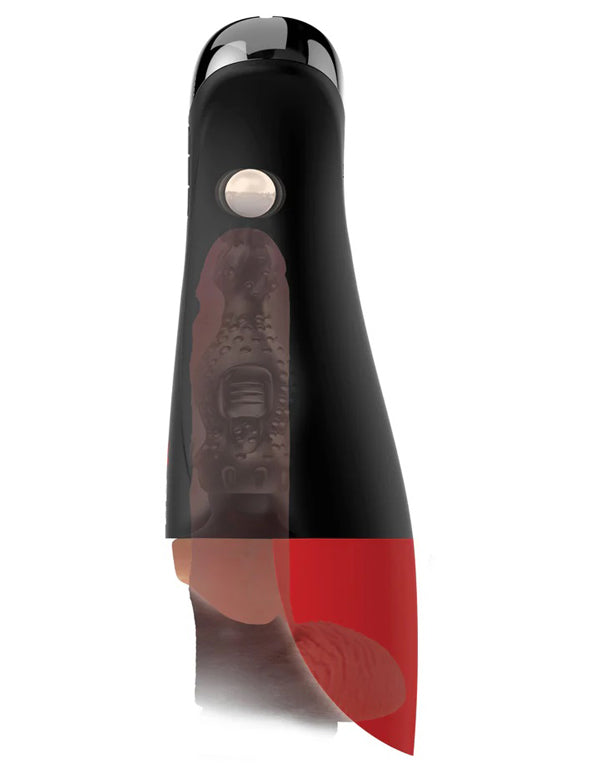 Pipedream PDX Elite Fuck-O-Matic Pro XL - Rechargeable Vibrating Stroker - Brown