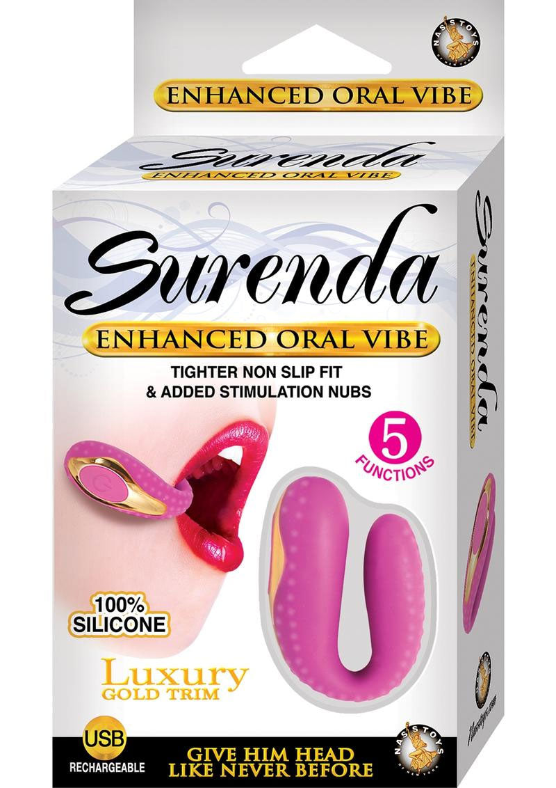 Surenda Enhanced Oral Vibe - Rechargeable Vibrator with 5 Functions - Pink