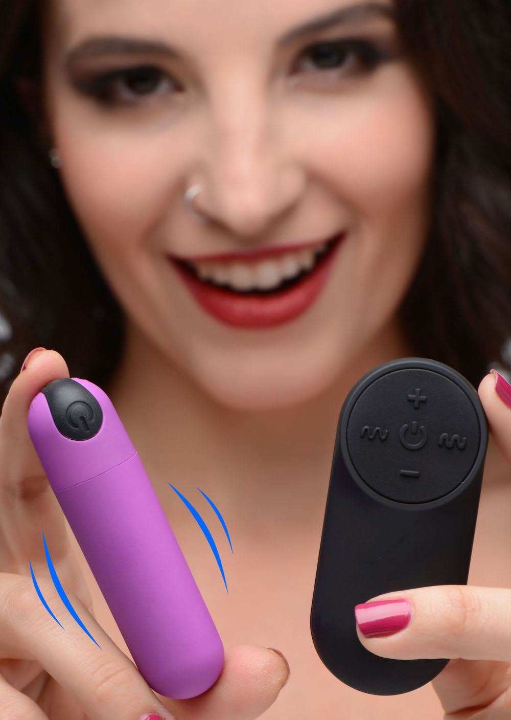 XR Brands Bang Vibrating Bullet with Remote Control – Purple