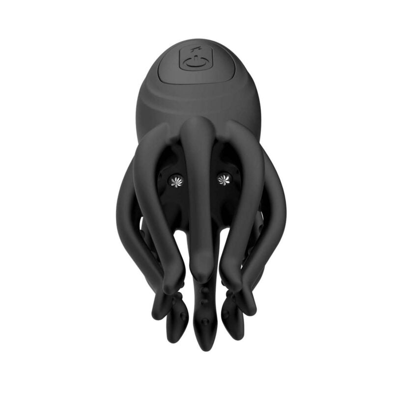 Nasstoys Cock Power Electric Octopus Masturbator – Rechargeable Body-Safe Silicone – Black