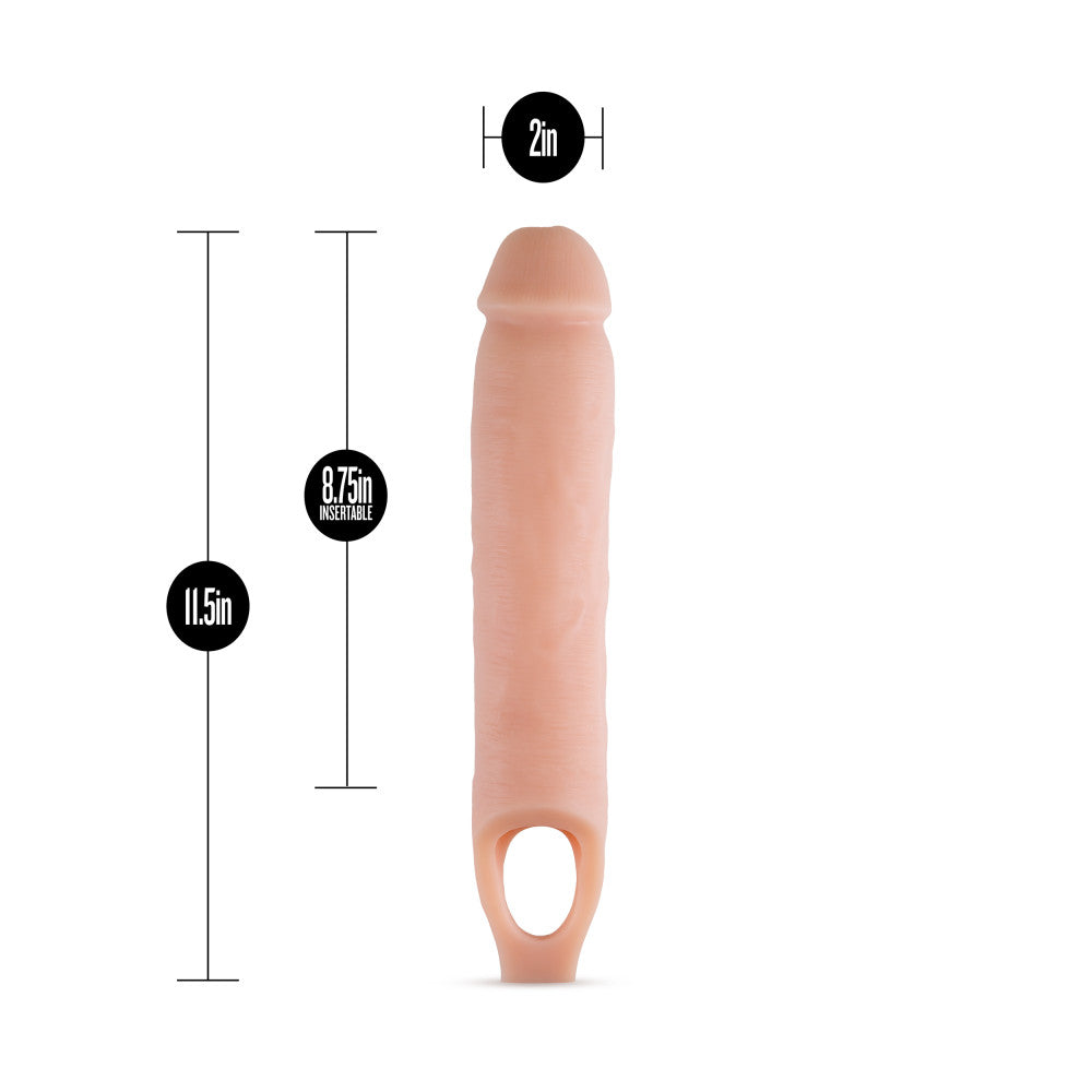 Blush Performance 11.5 Inch Cock Sheath Penis Extender - Beige