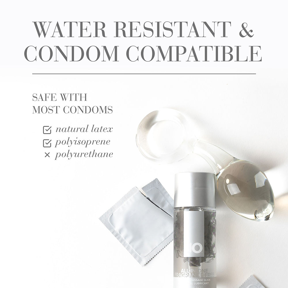 JO All-In-One Sensual Massage Glide – Silicone-Based Massage Formula – Clear