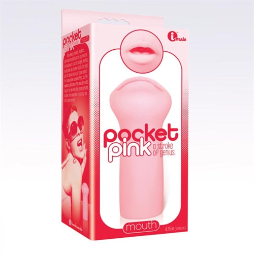 Icon Brands Pocket Pink Mouth - Realistic Palm Sized Stroker - Beige