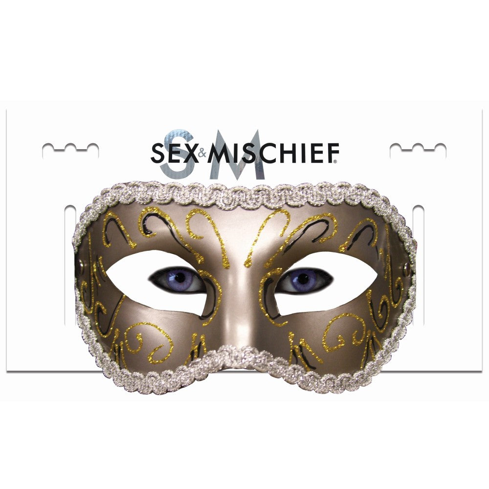 Sportsheets Masquerade Mask – Gold – Fetish Accessory