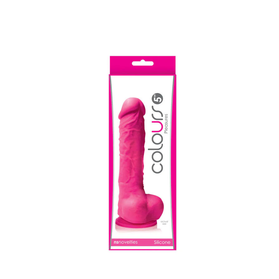 Colours Pleasures 5 Inch Dildo – Pink with Suction Cup