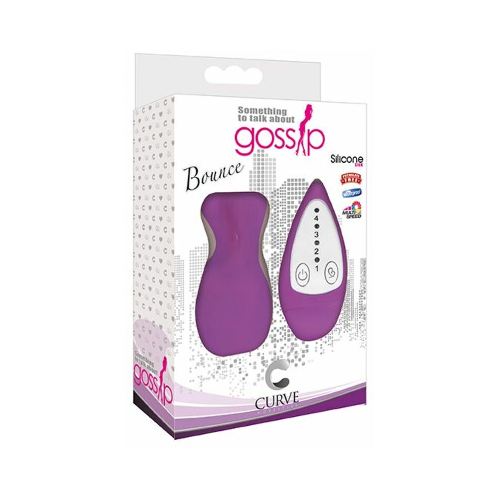Gossip Bounce 4 Speed Silicone Vibrator – Violet