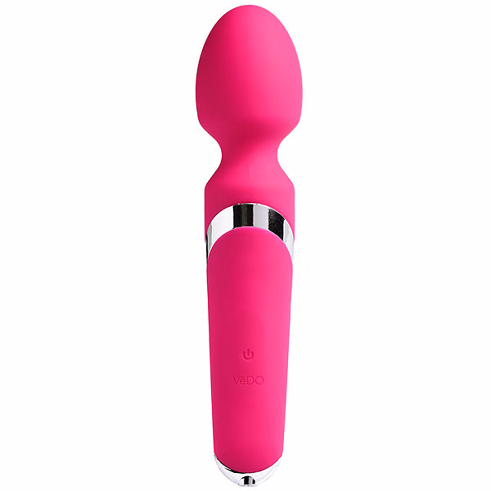 VeDO Wanda Rechargeable Wand - Powerful Multi-Function Vibrator in Foxy Pink
