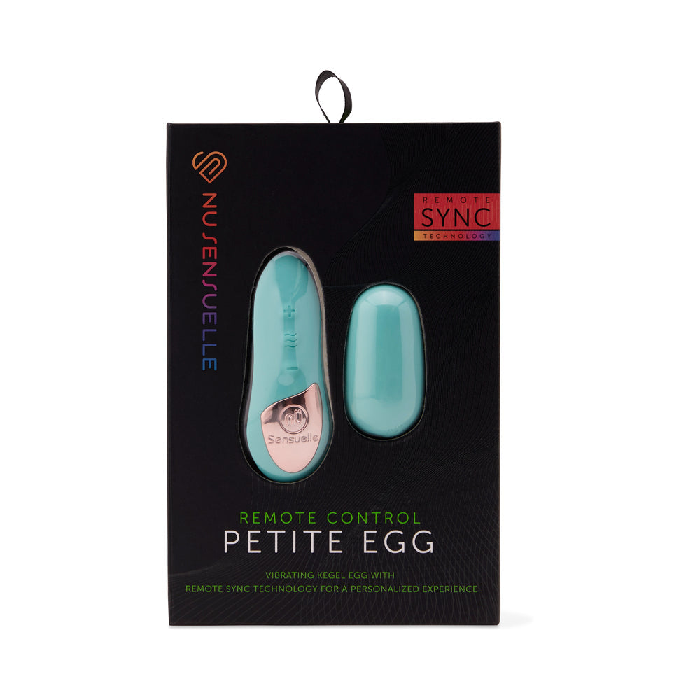 Nu Sensuelle Remote Control Petite Egg – Teal – 4 Speeds + 11 Pulsations