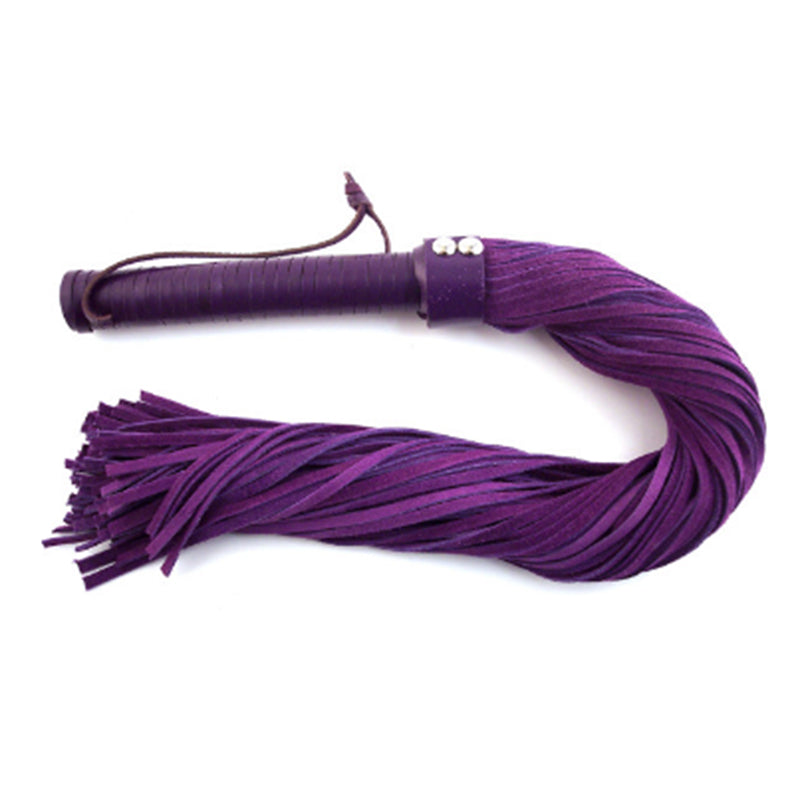 Rouge Garments Suede Flogger – Black/Purple – 27 in