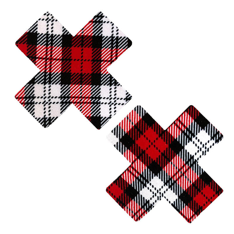 Neva Nude Nipztix X Factor School Girl Plaid Pasties – Multi-Color