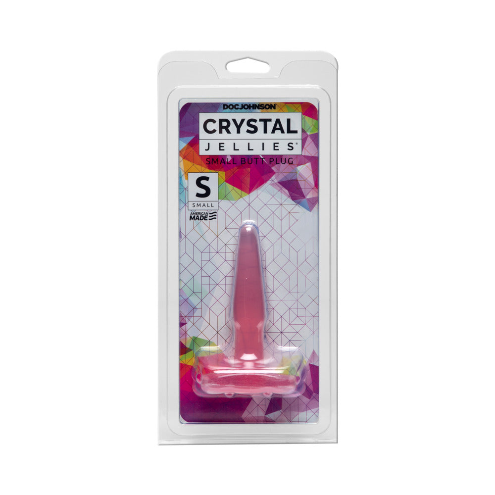 Doc Johnson Crystal Jellies Butt Plug – Small – Light Pink