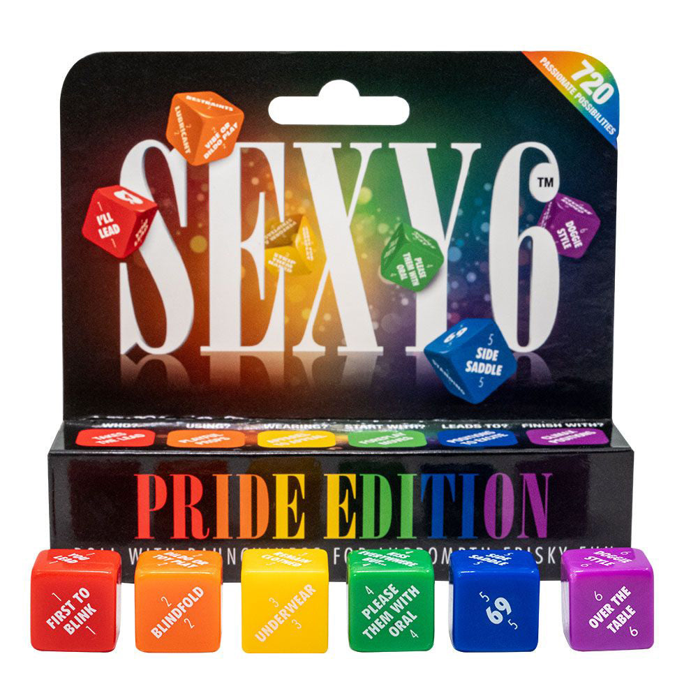 Creative Conceptions Sexy 6 Dice - Pride Edition - Rainbow Color