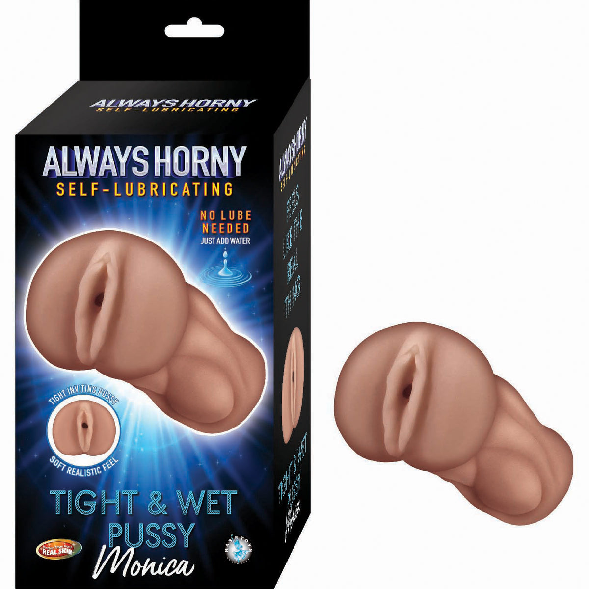 Nasstoys Always Horny Self-Lubricating Masturbator Monica - Realistic Brown Design