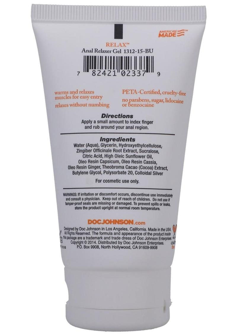 Doc Johnson Relax Anal Relaxer - 2 Oz. - Water-Based Formula