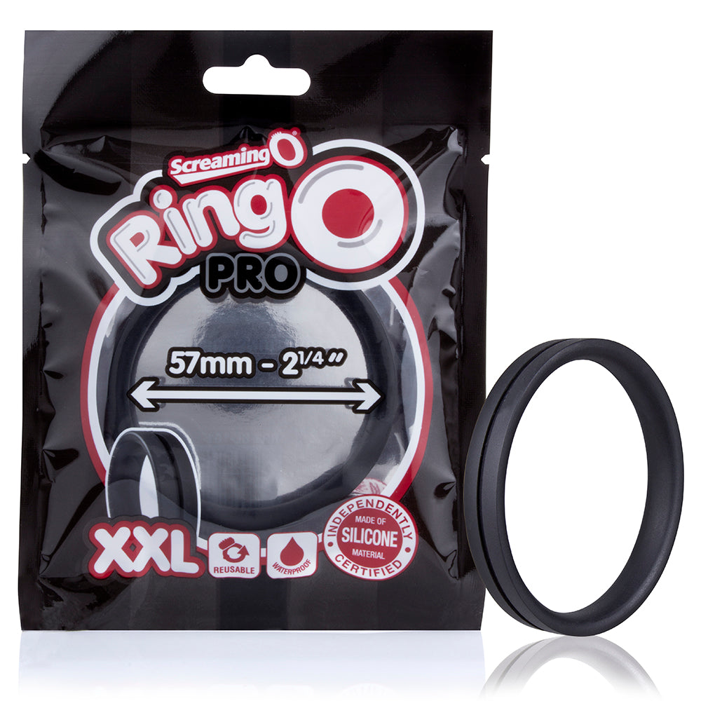 Screaming O RingO Pro XXL Penis Ring – Black – Stretch-to-Fit Design
