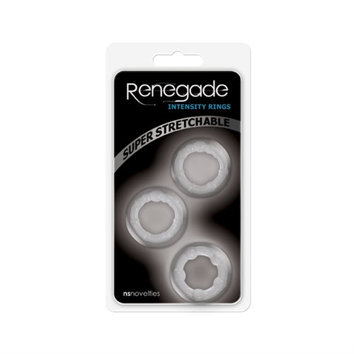Renegade Intensity Rings - Clear Super Stretchy Cock Rings