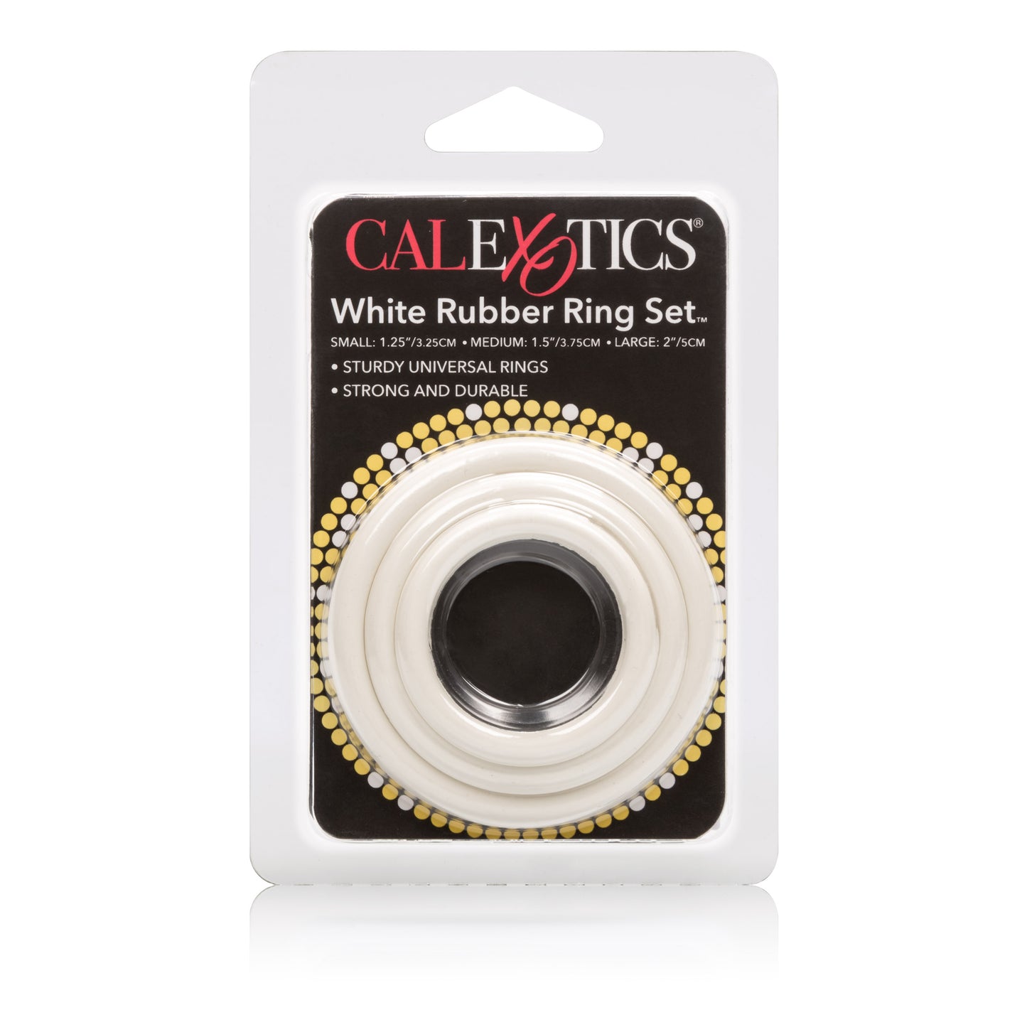 CalExotics Rubber Ring 3 Piece Set - White