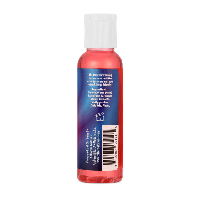 California Fantasies Razzels Warming Lubricant - Sinful Strawberry - 2.5 Oz Bottle