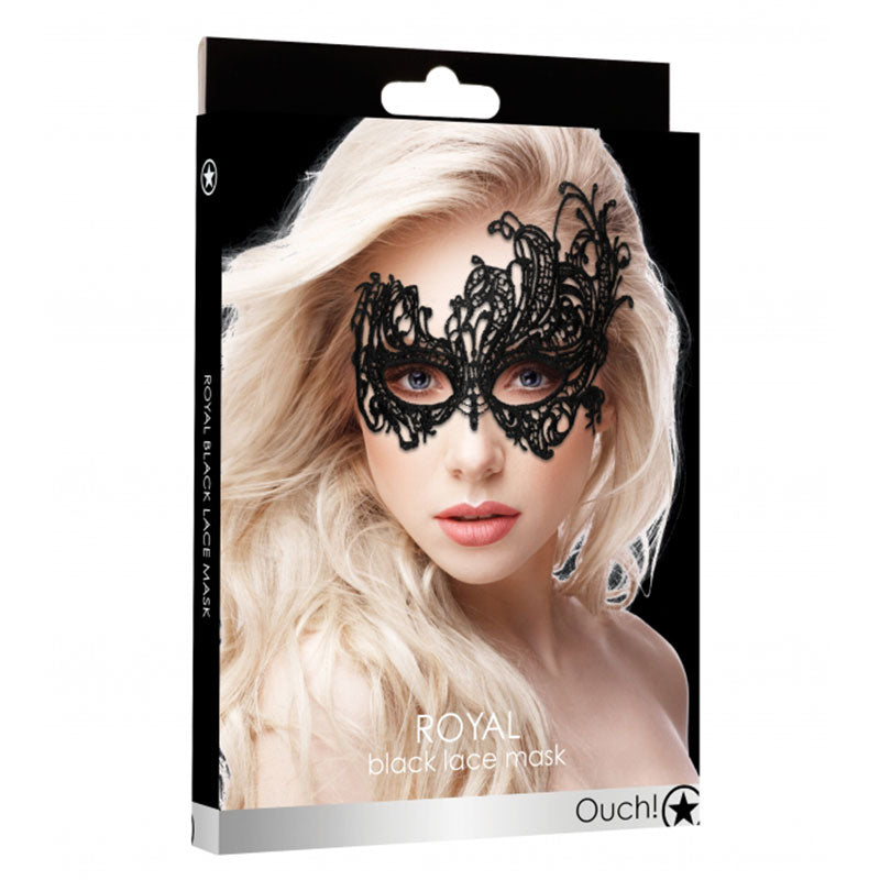 OUCH Royal Lace Eye Mask – Black – Venetian-Inspired Design