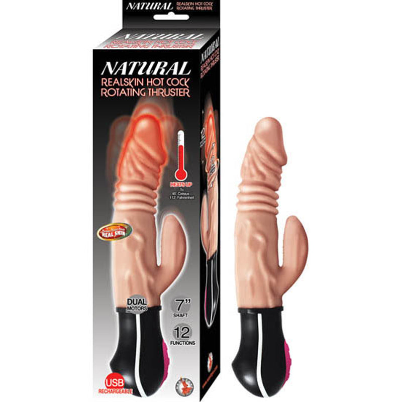 Nasstoys Natural Realskin Hot Cock Rotating Thruster – Vanilla
