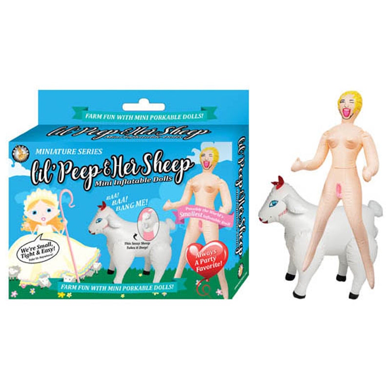 Nasstoys Lil' Peep & Her Sheep Inflatable Dolls - Vanilla