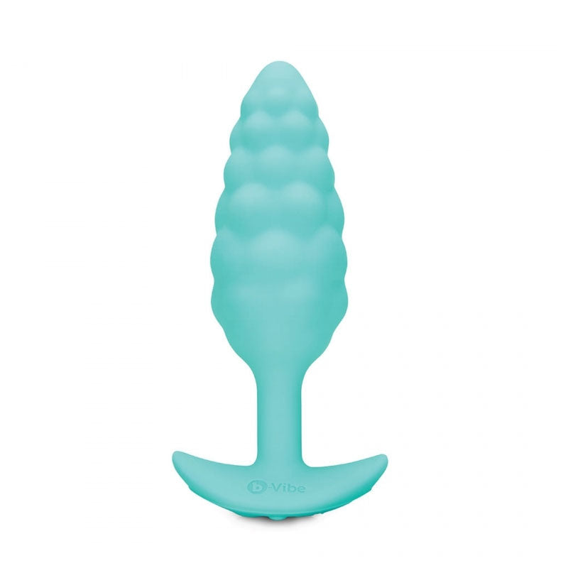 b-Vibe Bump Rechargeable Vibrating Anal Plug – Textured Silicone, Mint