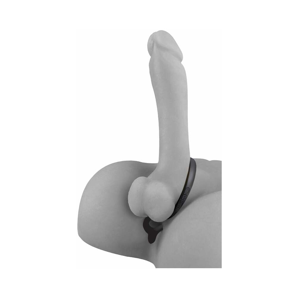 Pipedream Ass-Gasm Cockring Anal Beads – Black – Silicone