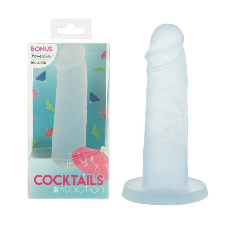 Addiction Cocktails Blue Lagoon Silicone Dong with Power Bullet