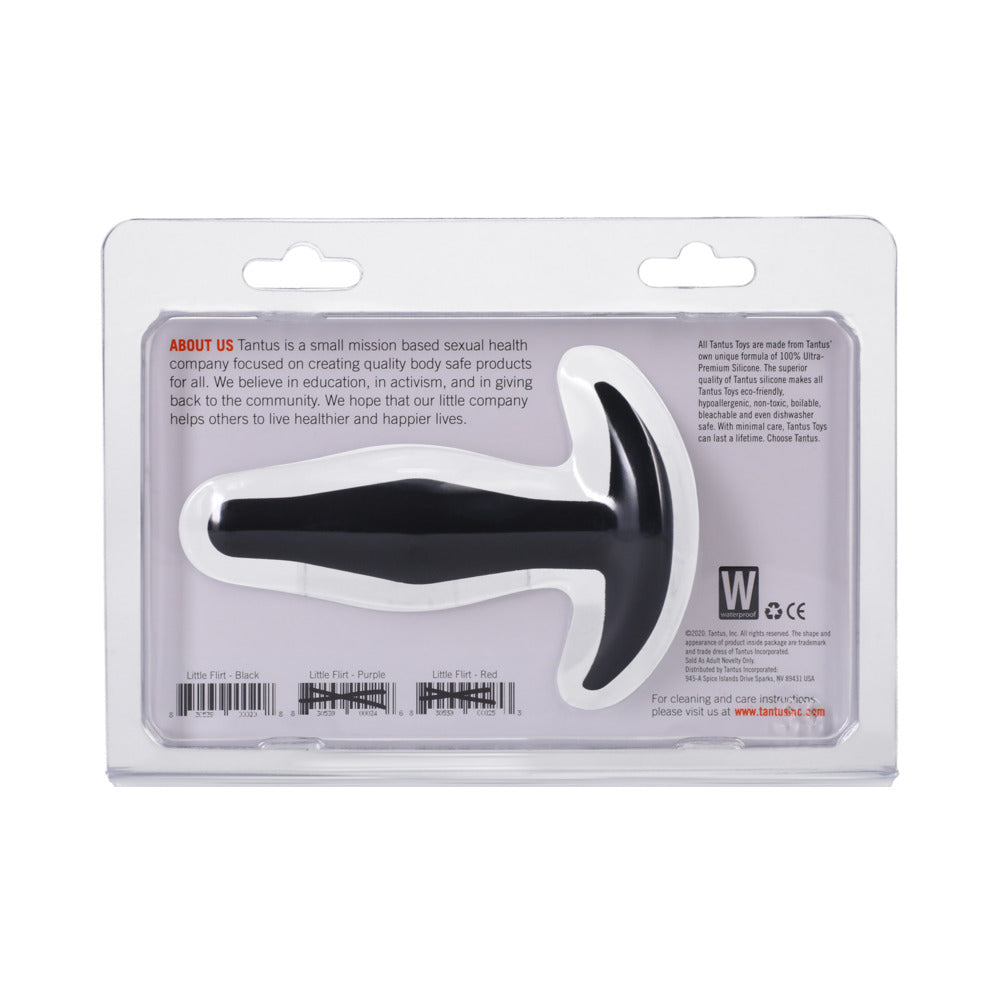 Tantus Little Flirt Anal Plug – Beginner-Friendly Design in Black