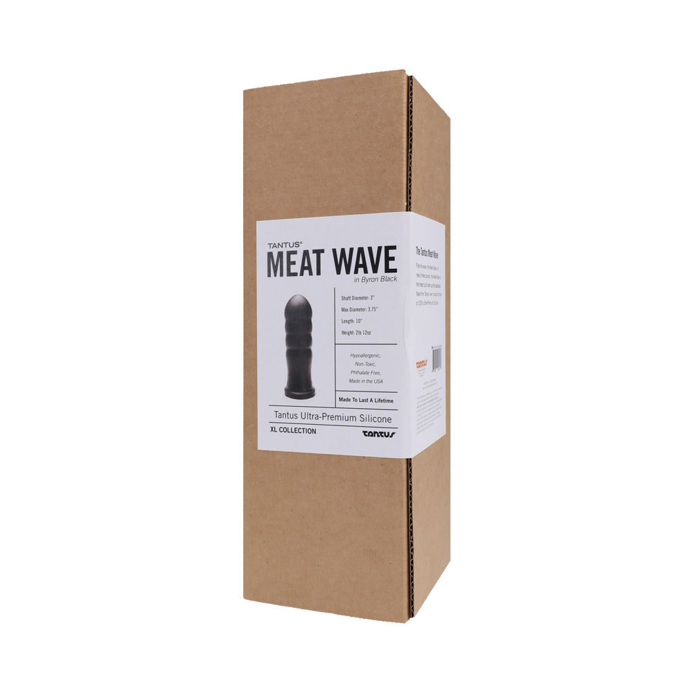 Tantus Meat Wave Anal Plug - Black - Advanced Silicone Toy