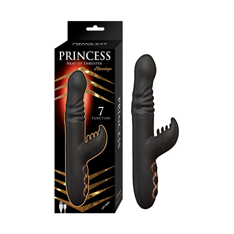 Princess Heat-Up Thruster - Thrusting Action Vibrator - Black