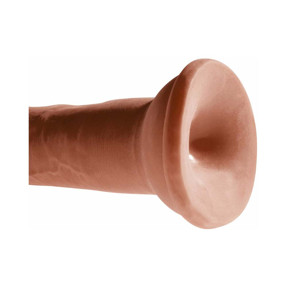 Pipedream King Cock Plus 8 in. Triple Density Cock Realistic Dildo with Suction Cup - Brown