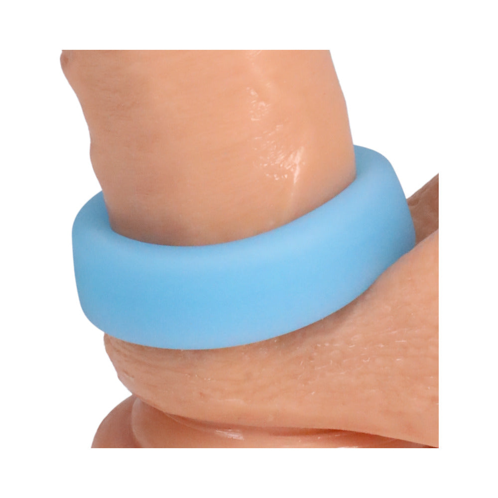 Rock Solid Sila-Flex Glow-in-the-Dark C-Ring – Blue