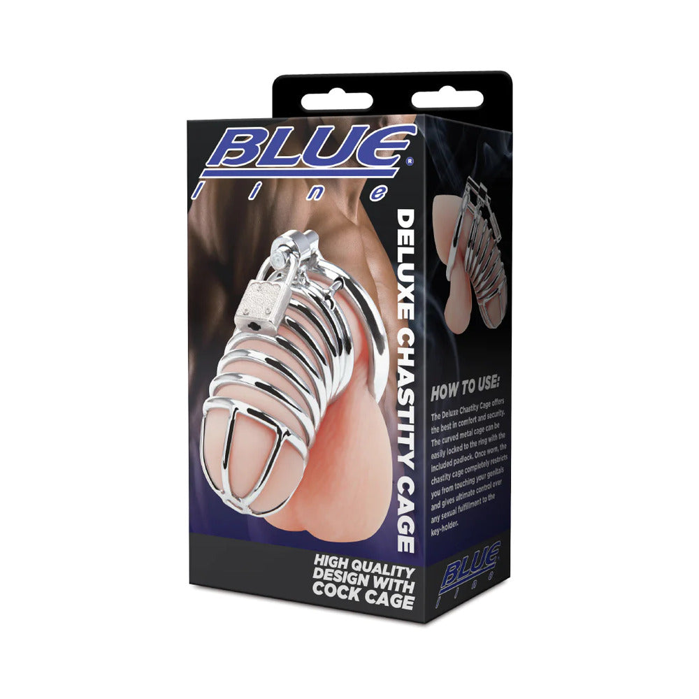 Electric Eel Deluxe Chastity Cage – Silver Metal Design