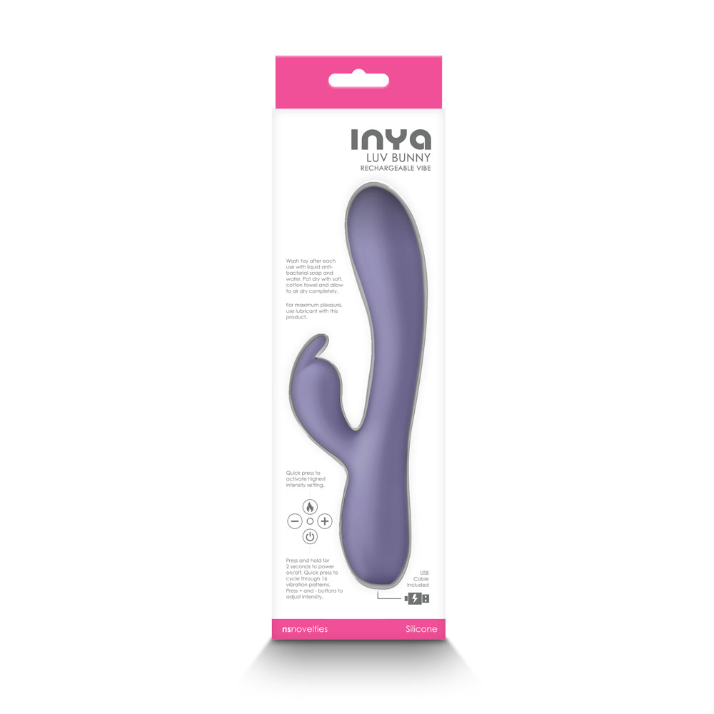 INYA Luv Bunny Rechargeable Vibe – Purple – 16 Speeds