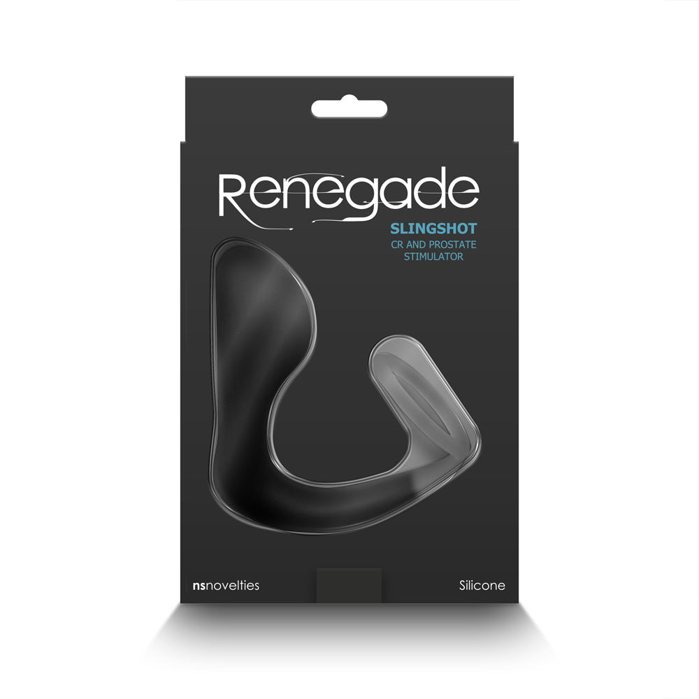 Renegade Slingshot Cock Ring and Prostate Stimulator - Black